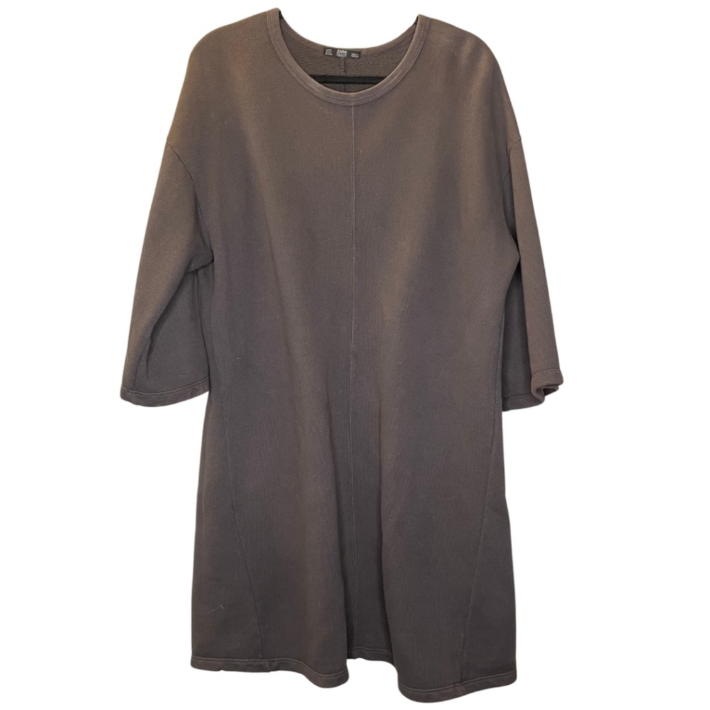 ZARA Brown Sweater Dress